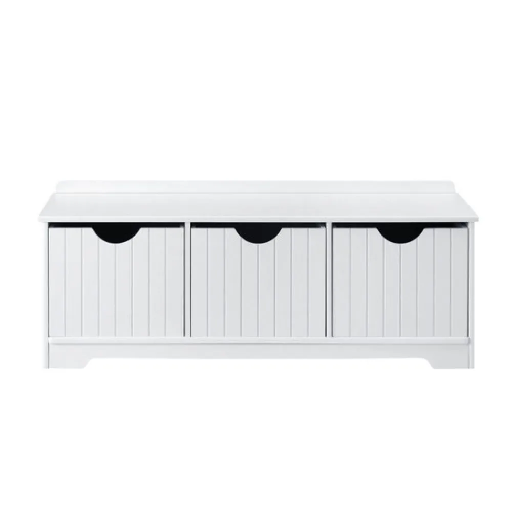 White children's storage.