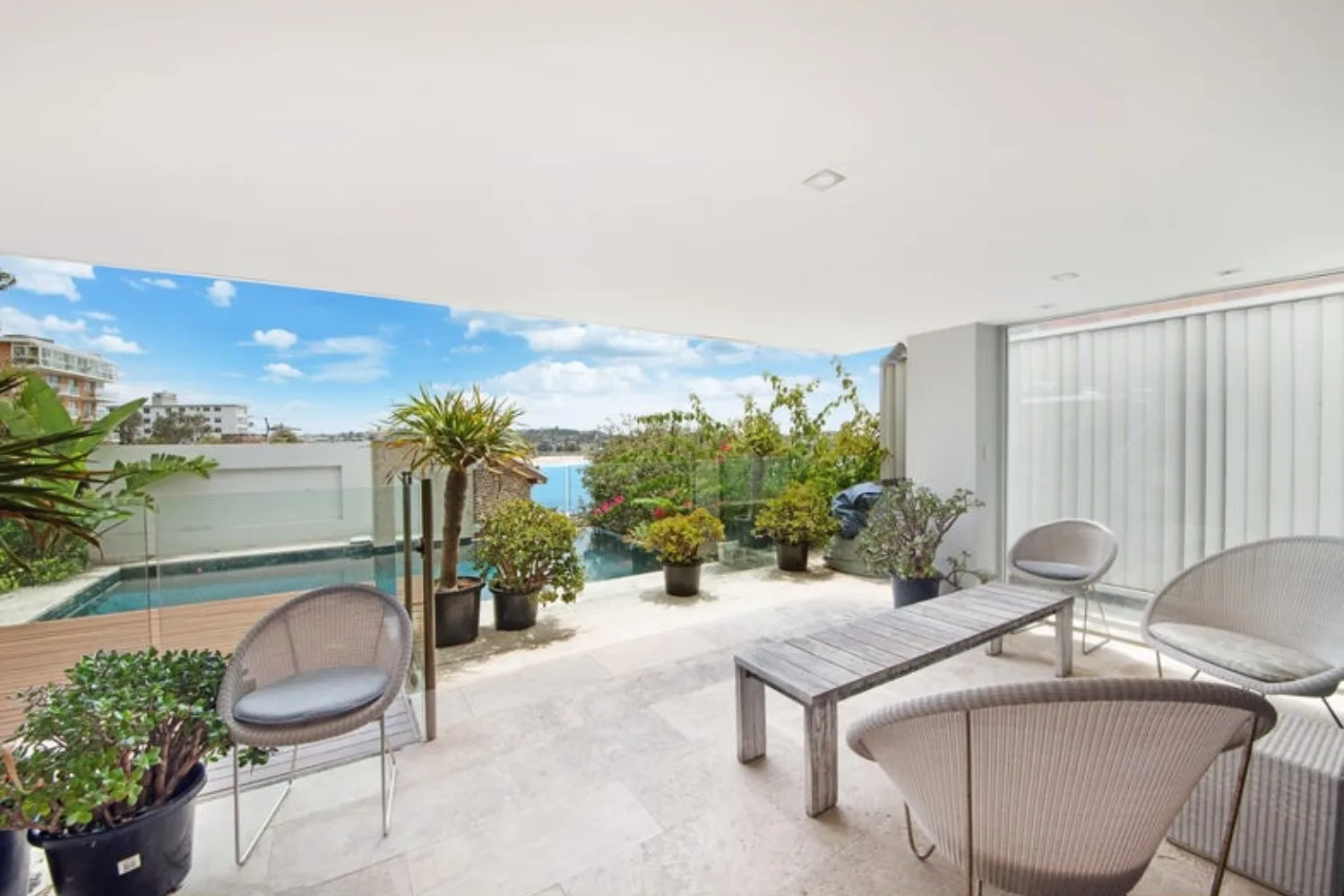 Simone Zimmermann $30m Bondi home outdoor area
