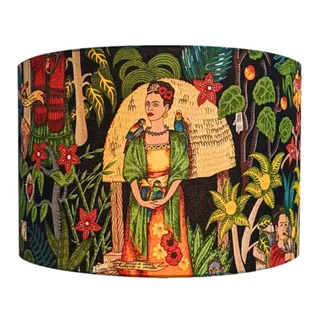 Frida Kahlo lamp shade in Black, Temple & Webster