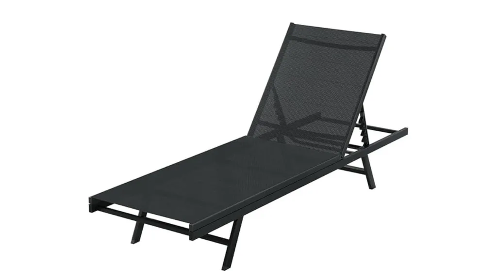 Gardeon Sun Lounge in Black.