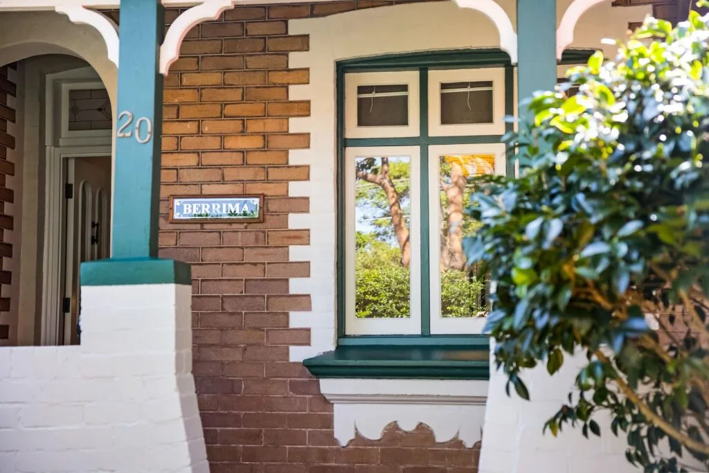 Steph and Gian home front verandah with brick facade