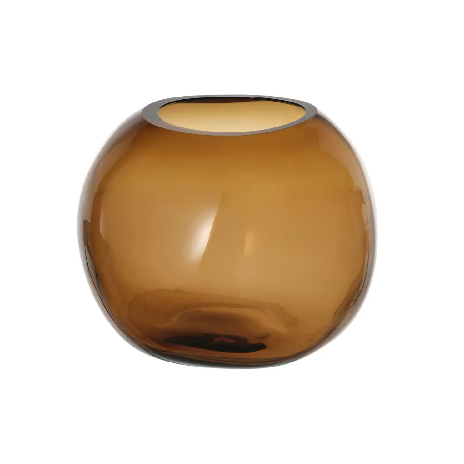 Ikea's amber glass vase. 