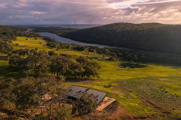 A house nestled in the Margaret River valley.