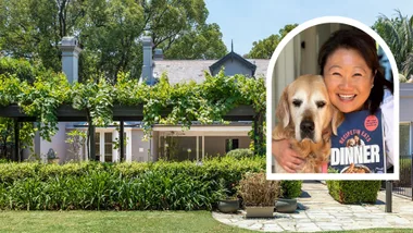 North Sydney home in Hunters Hill with inset portrait of Nagi Maehashi, founder of food blog Recipetin Eats.