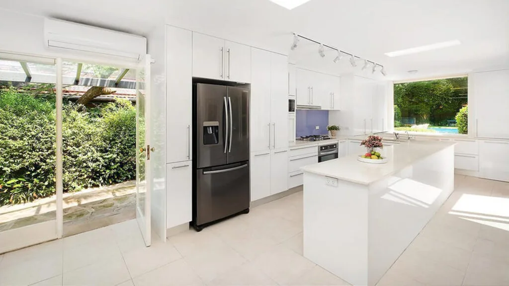 White chef's kitchen at the home of RecipeTin Eats founder in Hunters Hill Sydney.