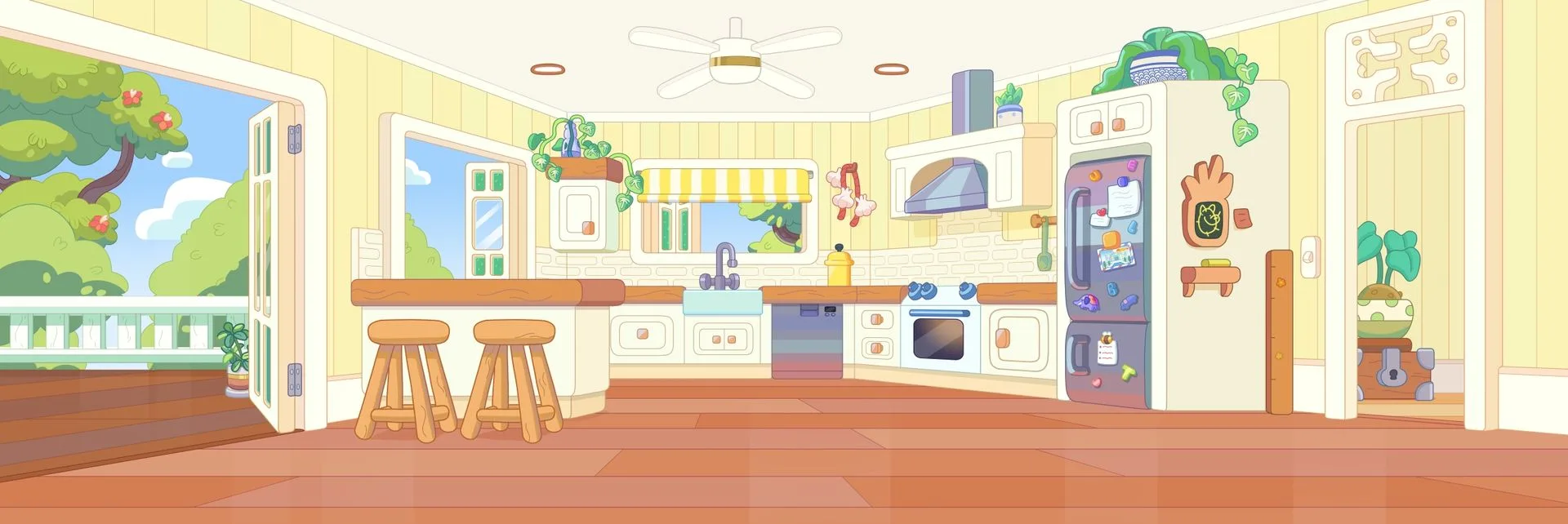 Bluey Heeler family Queenslander for sale real estate listing kitchen