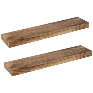 Wood floating shelves (set of 2)