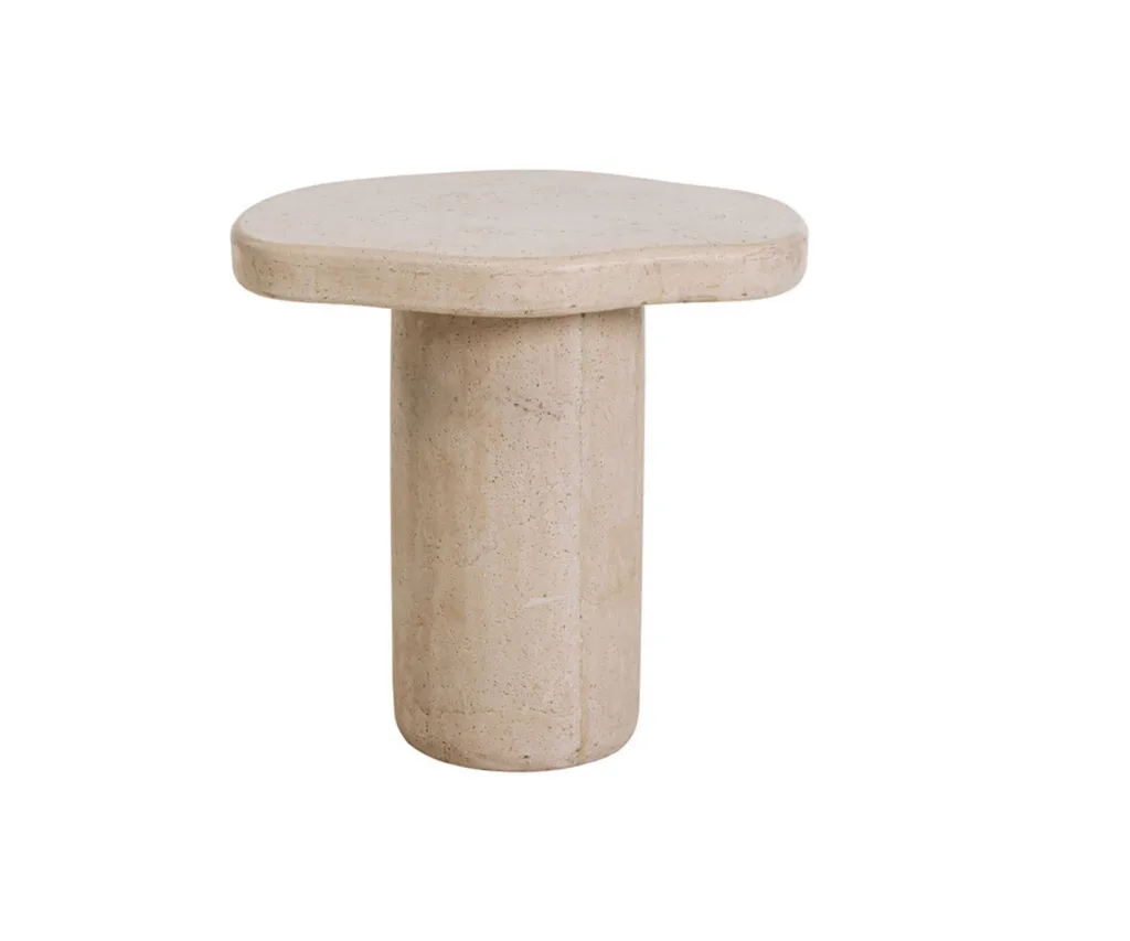 Bodhi Travertine-look Outdoor Side Table