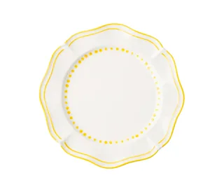 Capri yellow dinner plate