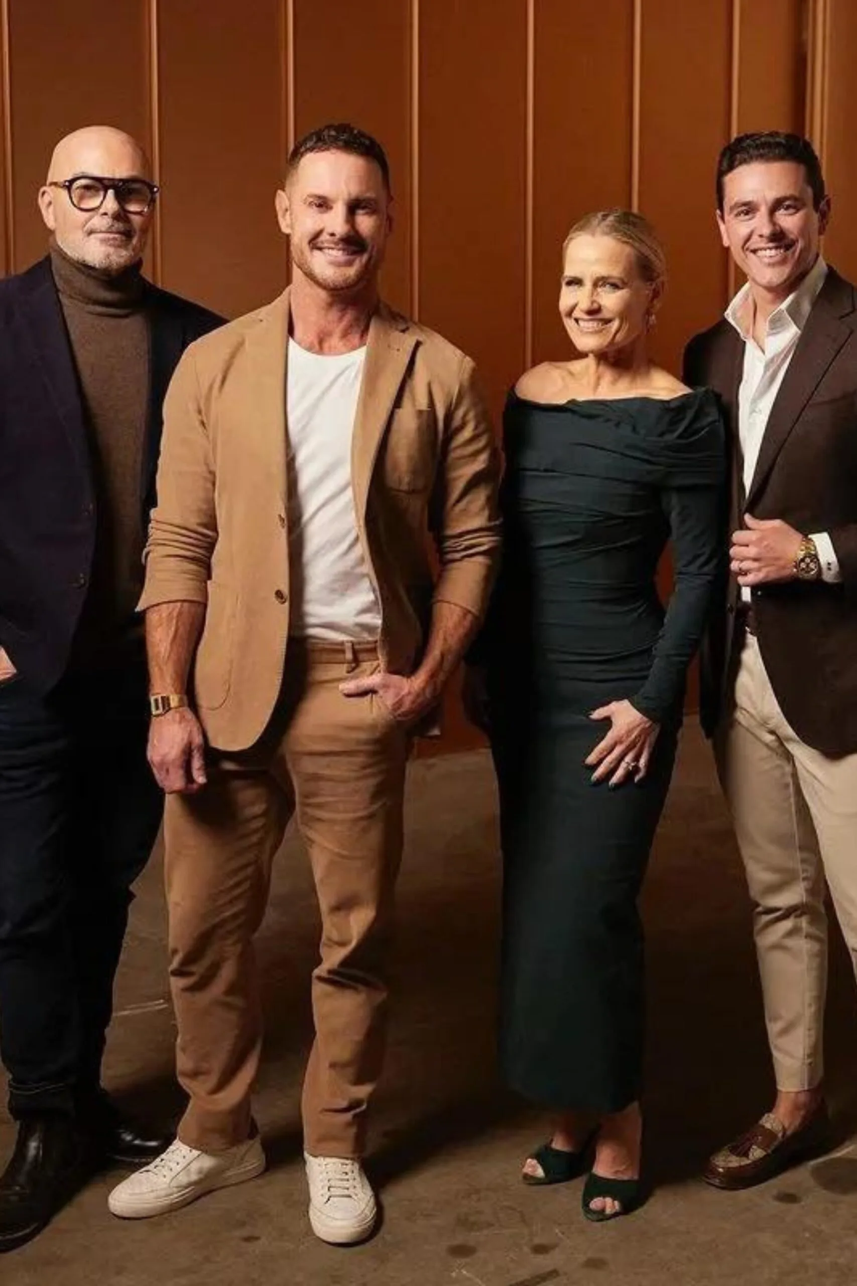 The Block judges Neale Whitaker, Darren Palmer, Shaynna Blaze, Marty Fox