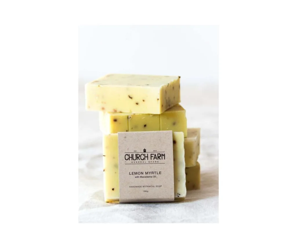 Church Farm General Store Lemon myrtle and macadamia oil soap