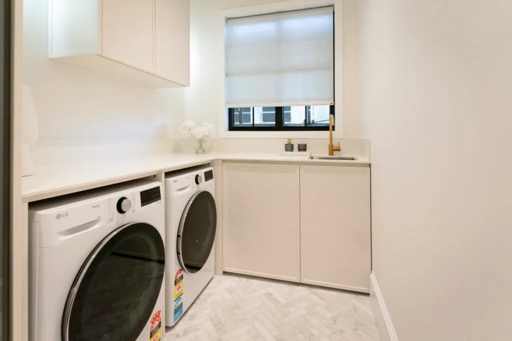 Dream Home Jacinta and Jordan Punchbowl home laundry