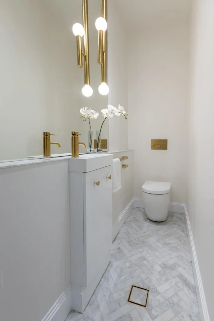 Dream Home's Jacinta and Jordan's Punchbowl home powder room