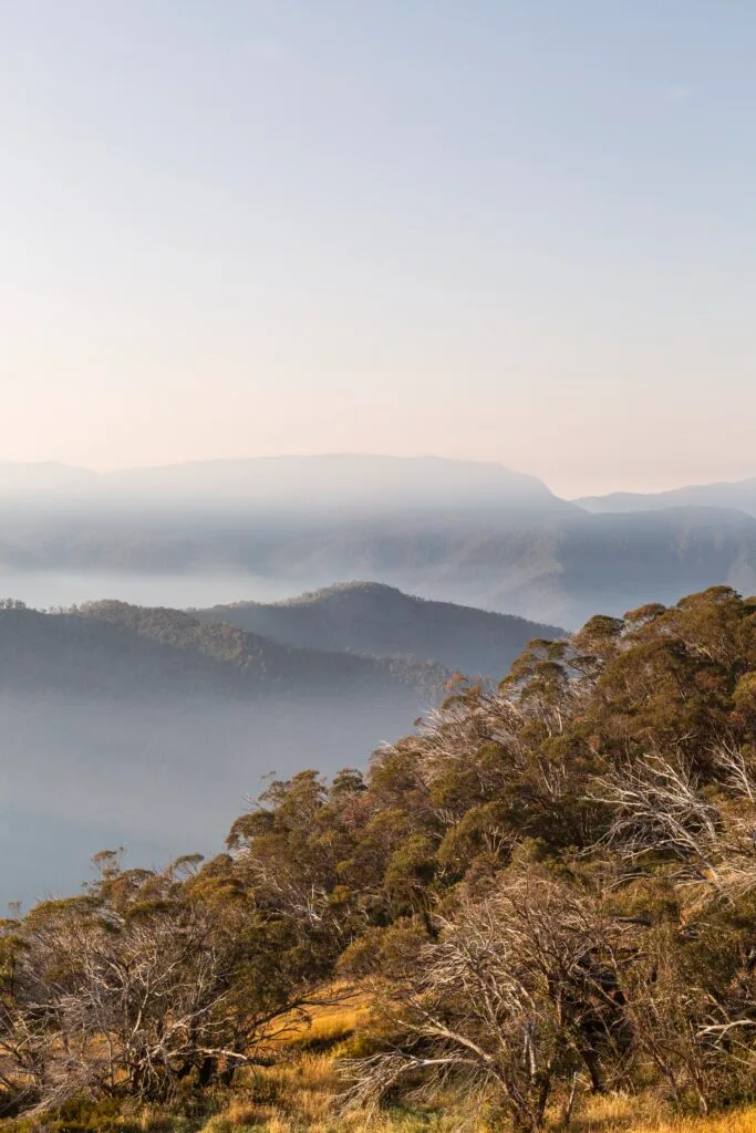 An overview of hills in Mount Buller.