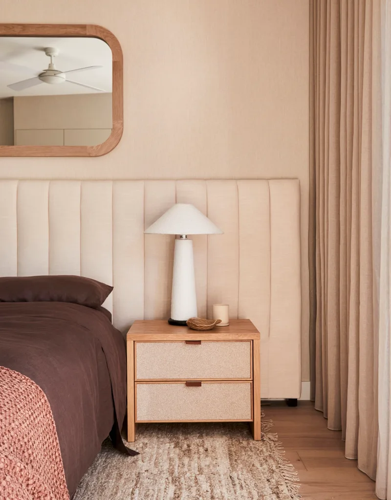 Darren Palmer's home main bedroom side table.