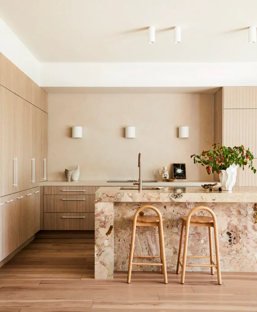 Darren Palmer's kitchen bench and cabinetry