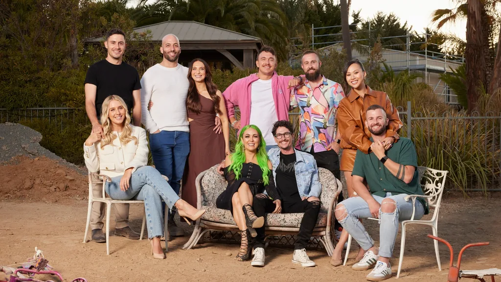 The Block teams together on a beach