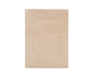 ‘Athena’ arched weave rug in Biscuit, Ground Control Rugs