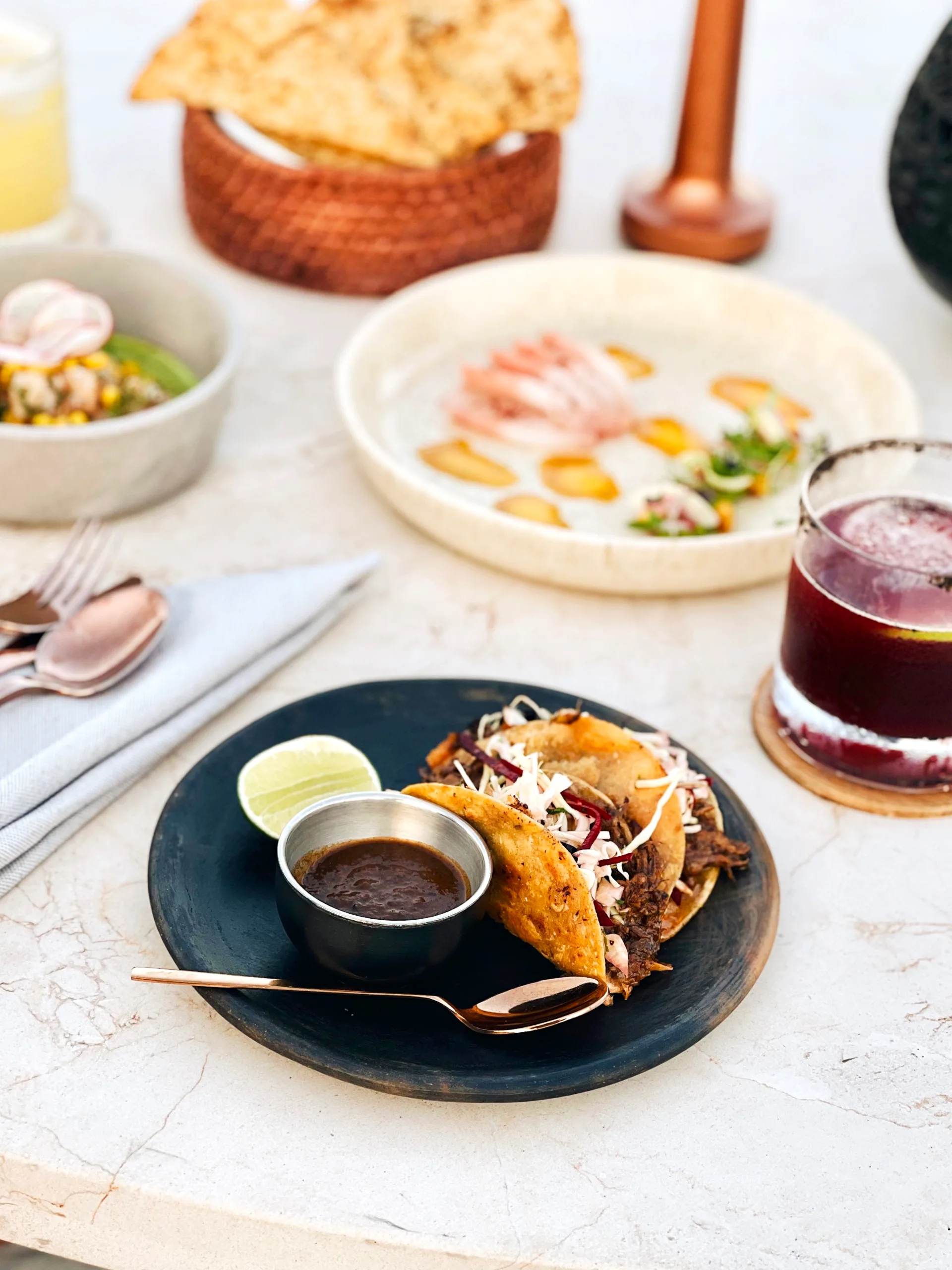 A plate of doraditas at Chileno Bay Resort & Residences.