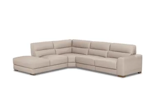 &lsquo;Ellyse&rsquo; Leather LHF Corner Chaise, Amart