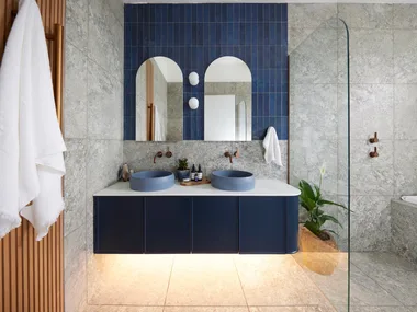 Mimi and Kristian's The Block 2024 Main Ensuite