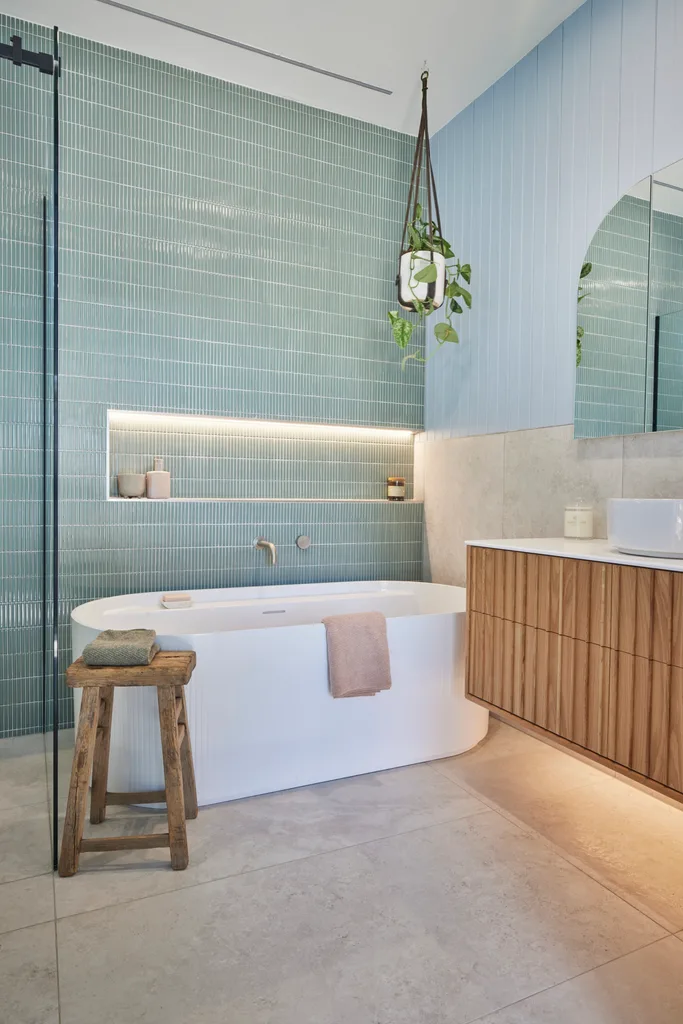 The Block 2024 bathroom by Ricky & Haydn