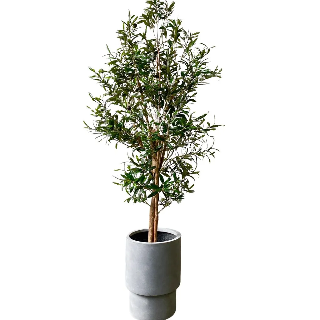 Artificial olive tree.