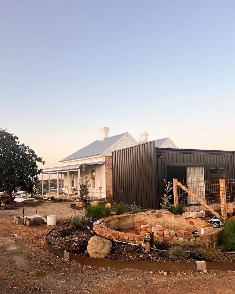 Josh and Jenna's reflection pond progress.