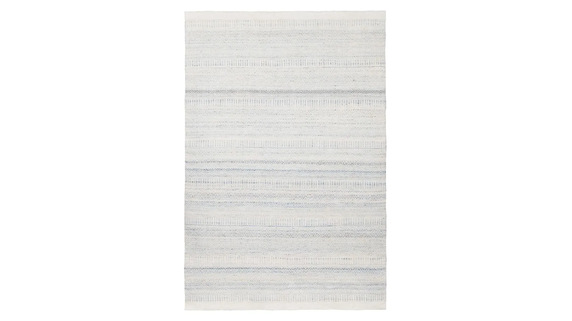 Blue and white indoor or outdoor rug