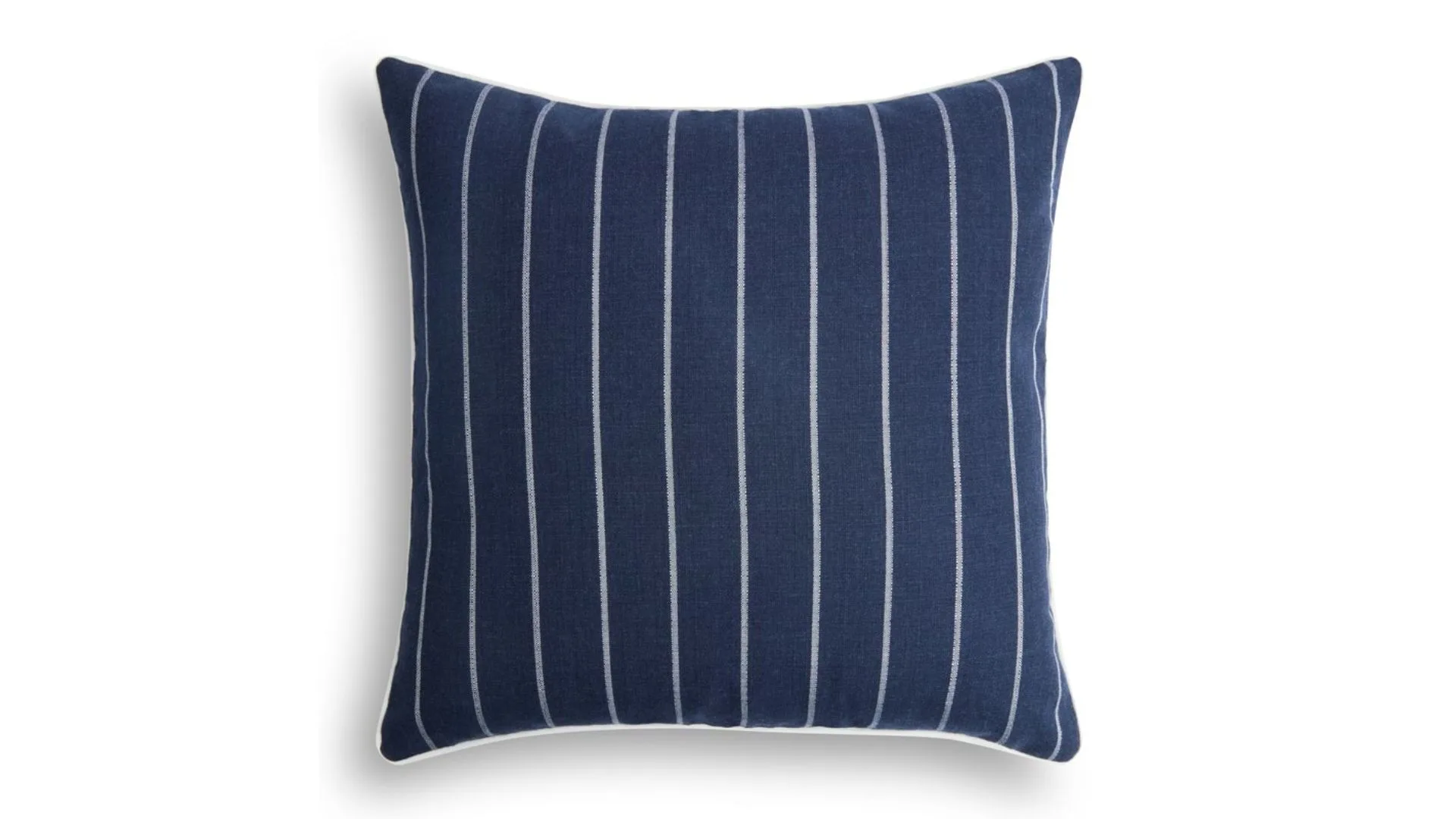 Hamptons style furniture navy and white striped cushion