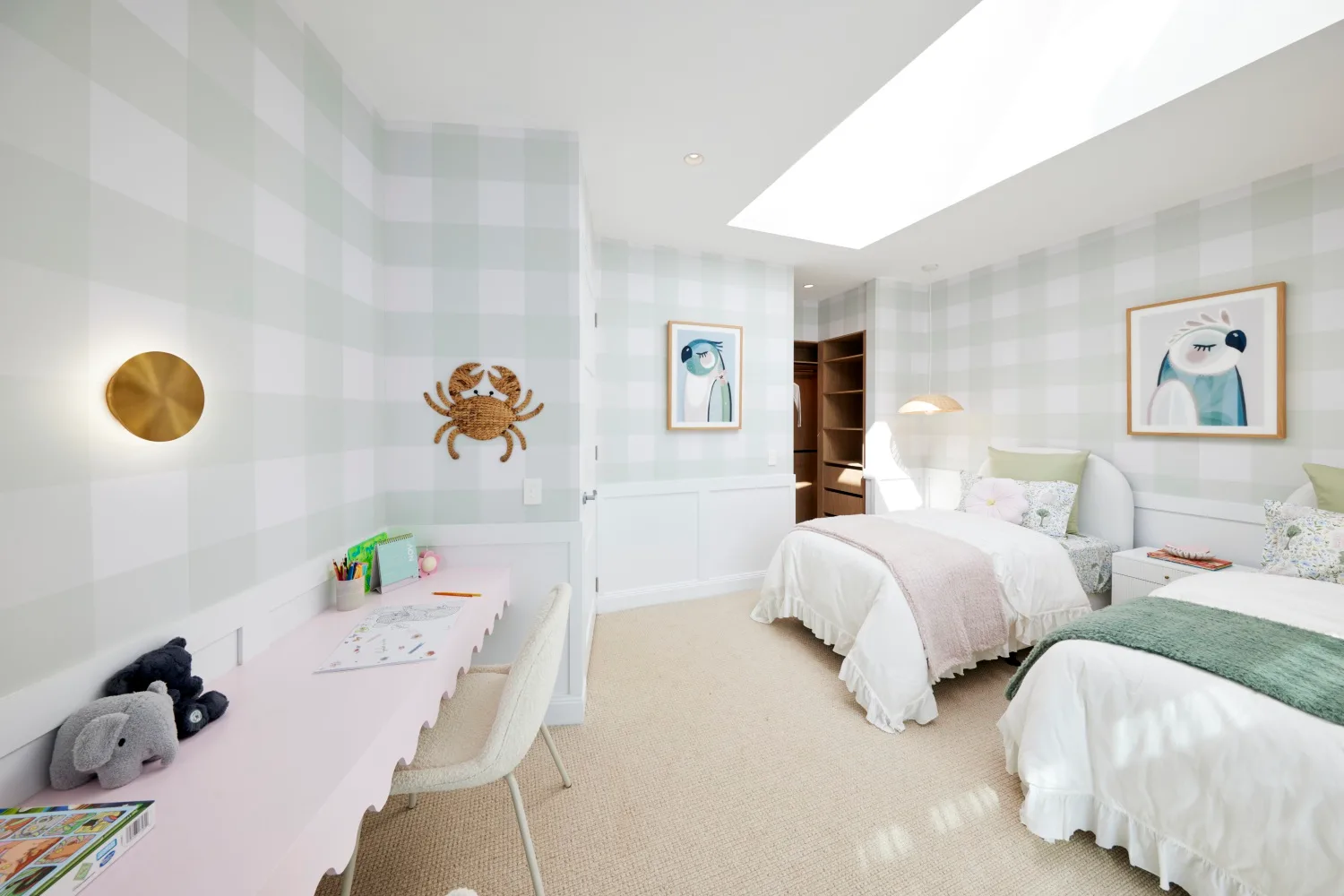 Jesse and Paige's The Block 2024 kids bedroom 