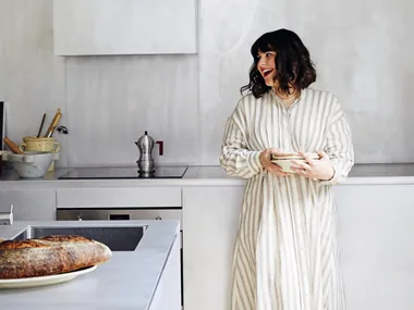 Julia Busuttil Nishimura in the kitchen for Good Cooking Every Day cook book