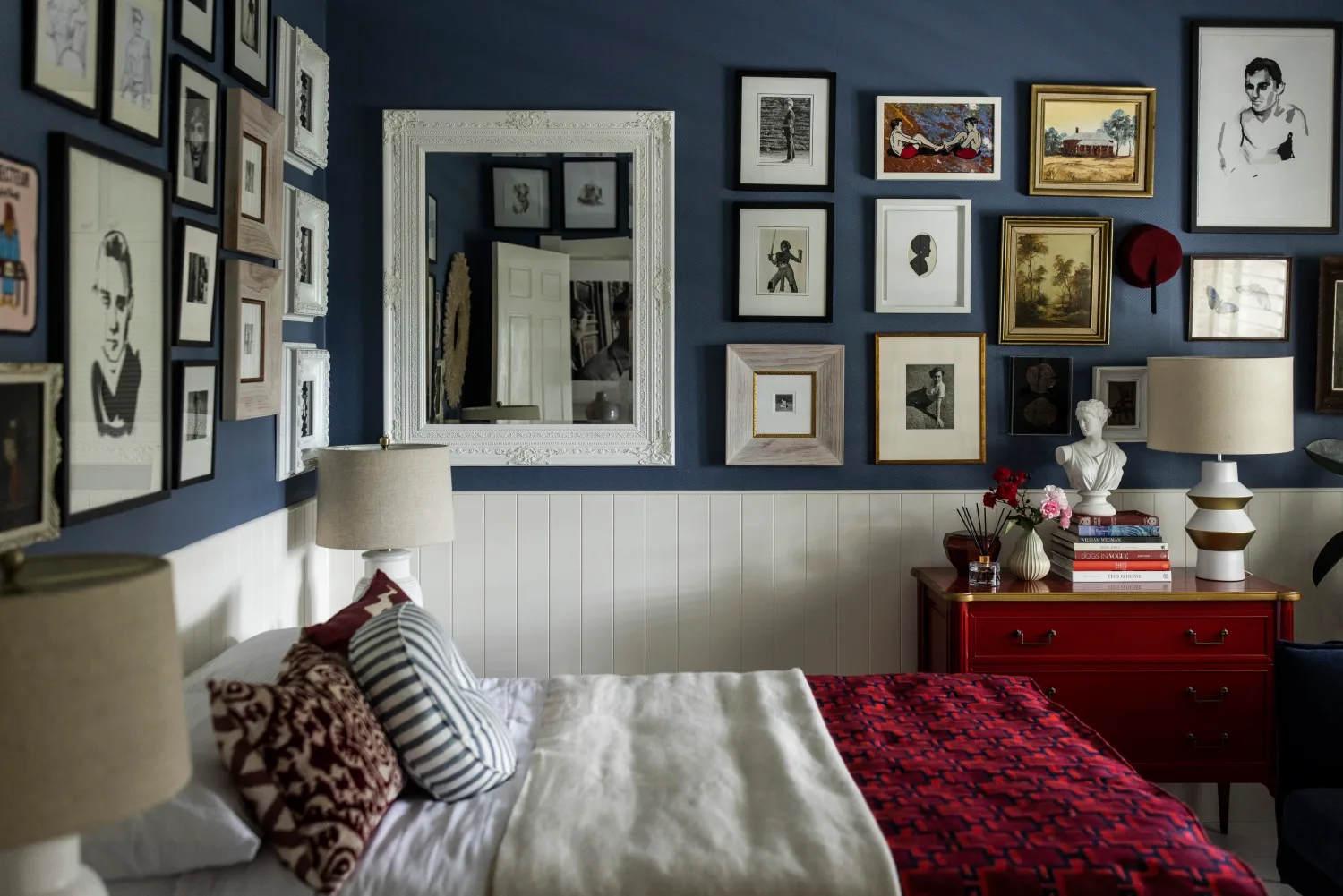 Neale Whitaker's Berry home bedroom