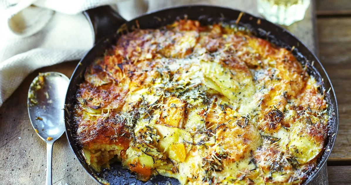 Potato, squash & pumpkin gratin Recipe | Home Beautiful
