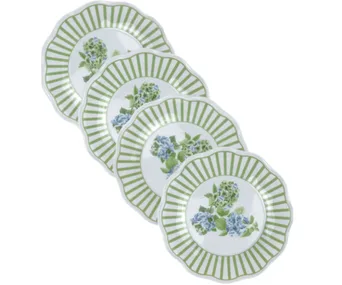 Green hydrangea garden plate