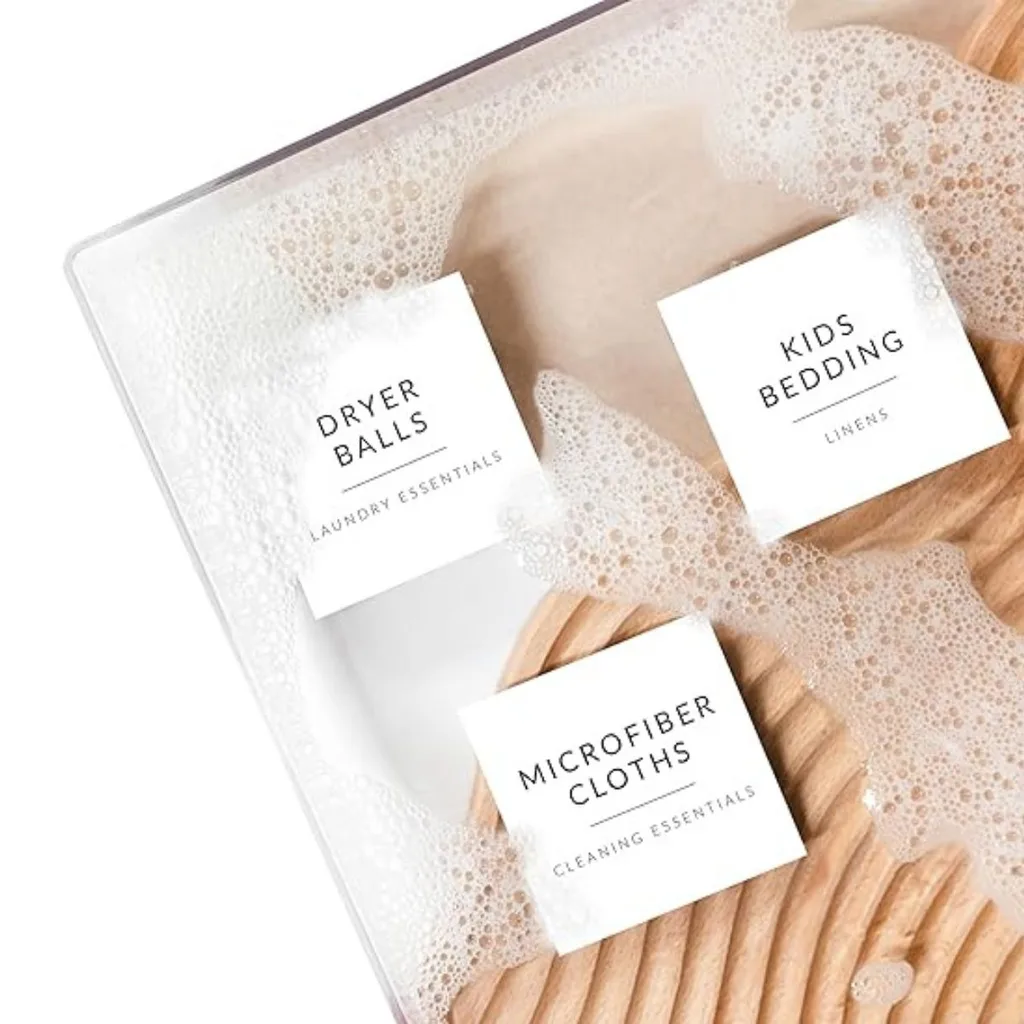 Laundry cupboard labels