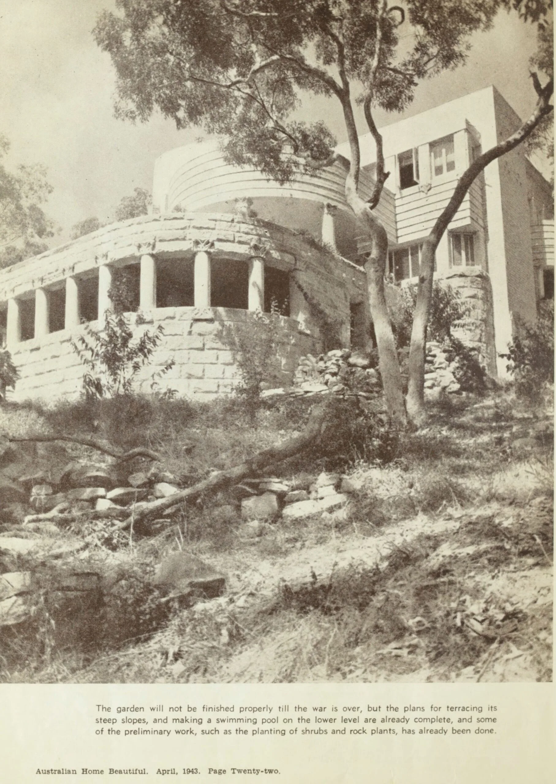 5 Morella Road, Mosman  in the 1940s. 