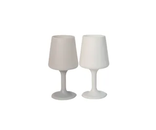 Blanc + Dove silicone unbreakable wine glasses, Porter Green