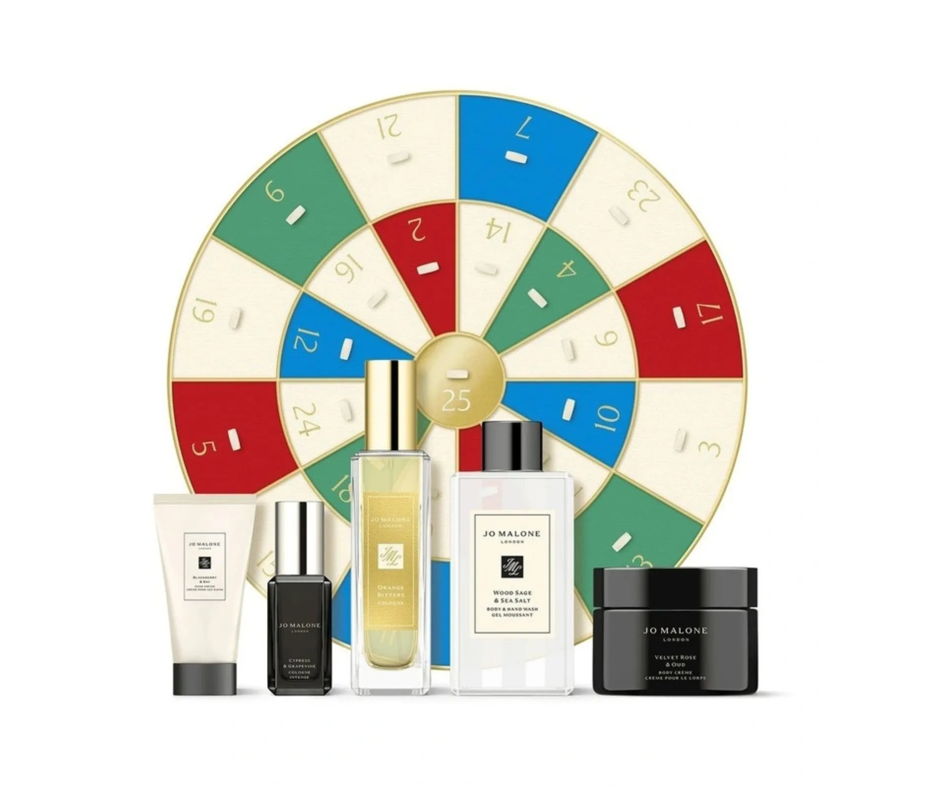 Product photo of the Jo Malone 25 Day Advent Calendar, ranked as the best advent calendar 2025 for perfume lovers