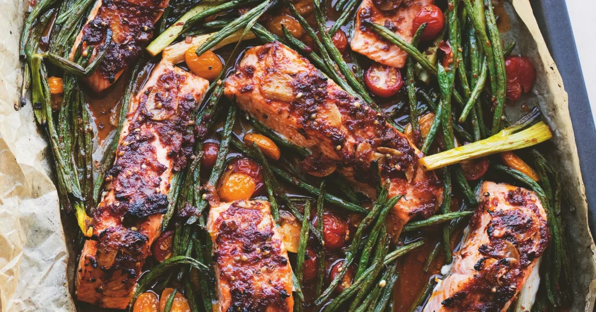 Ottolenghi Comfort: Puttanesca-style salmon traybake recipe | Home Beautiful