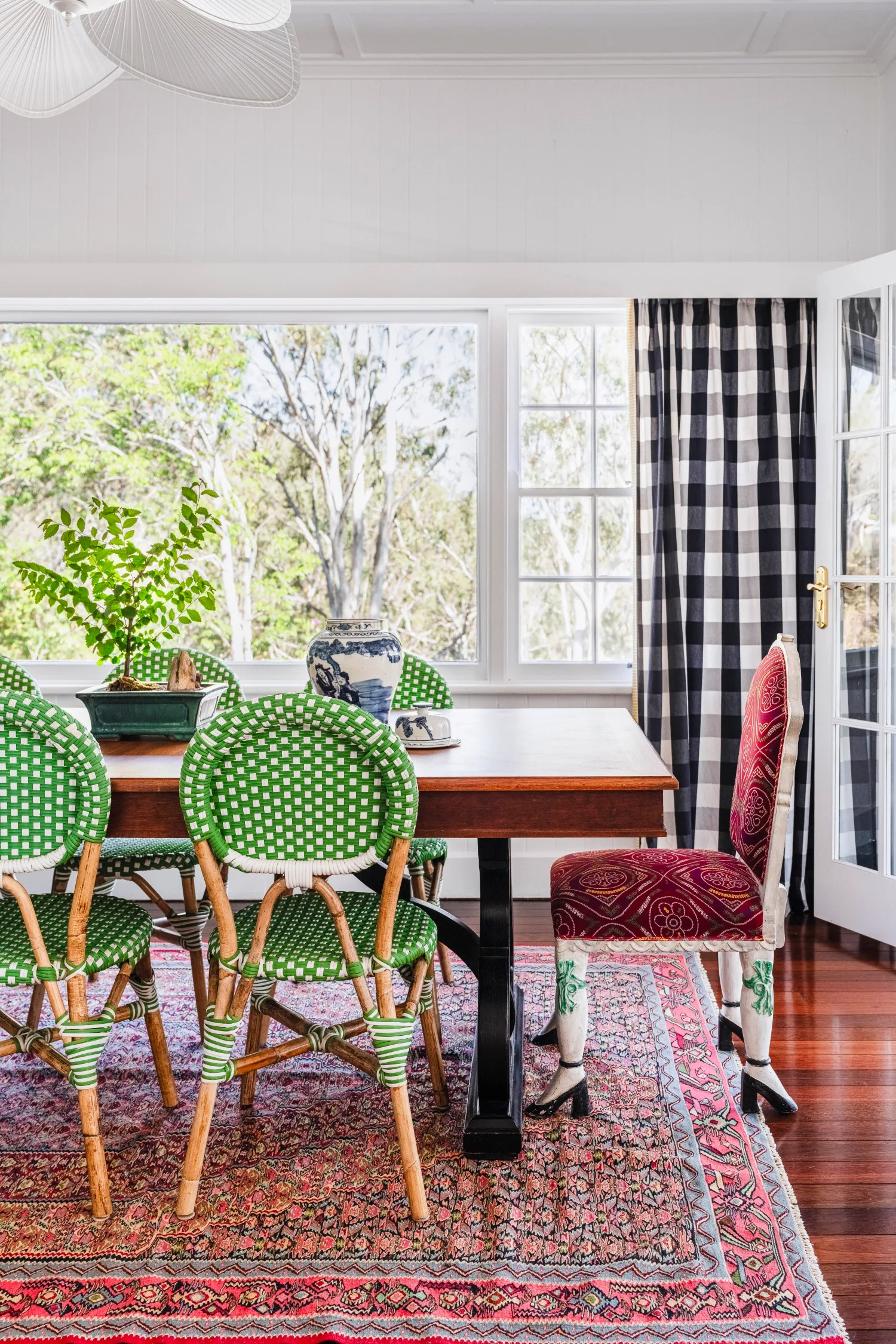 Ivy And Piper Designer's Toowoomba 1940s Queenslander Dining Table And Mismatched Chairs