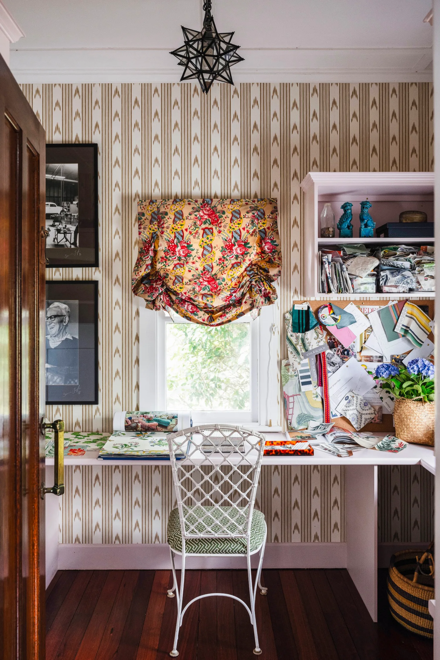 Ivy And Piper Designer's Toowoomba 1940s Queenslander Office With Bright Window Covering