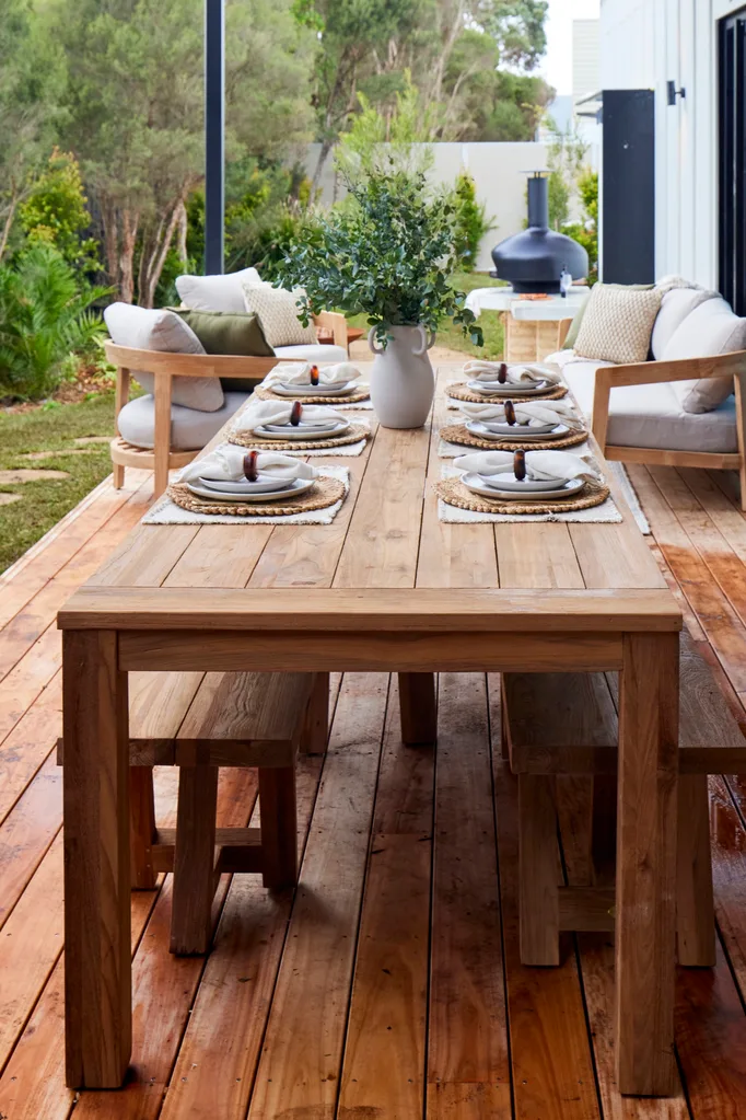 Maddy and Charlotte's The Block 2024 Backyard and Pool