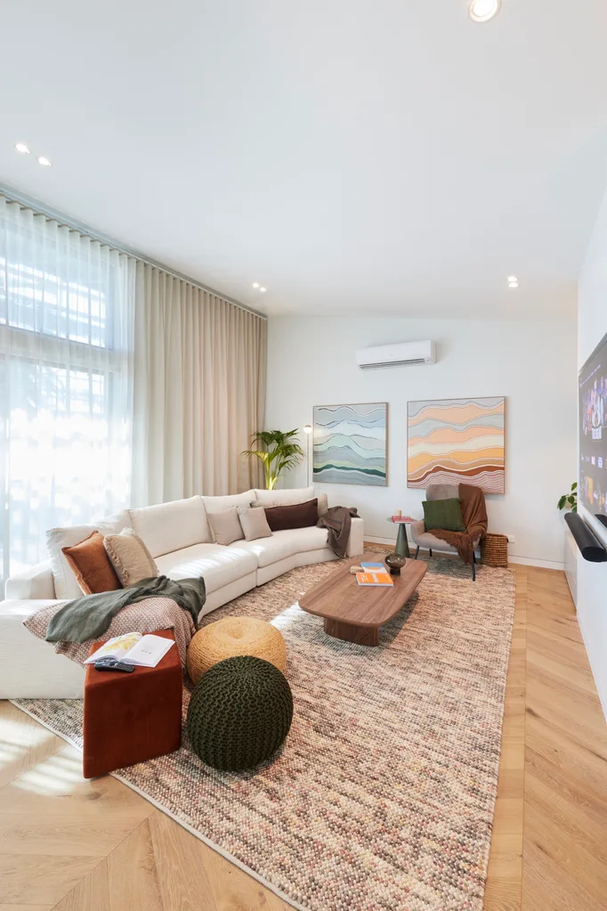 Mimi and Kristian's The Block 2024 Living and Dining Rooms