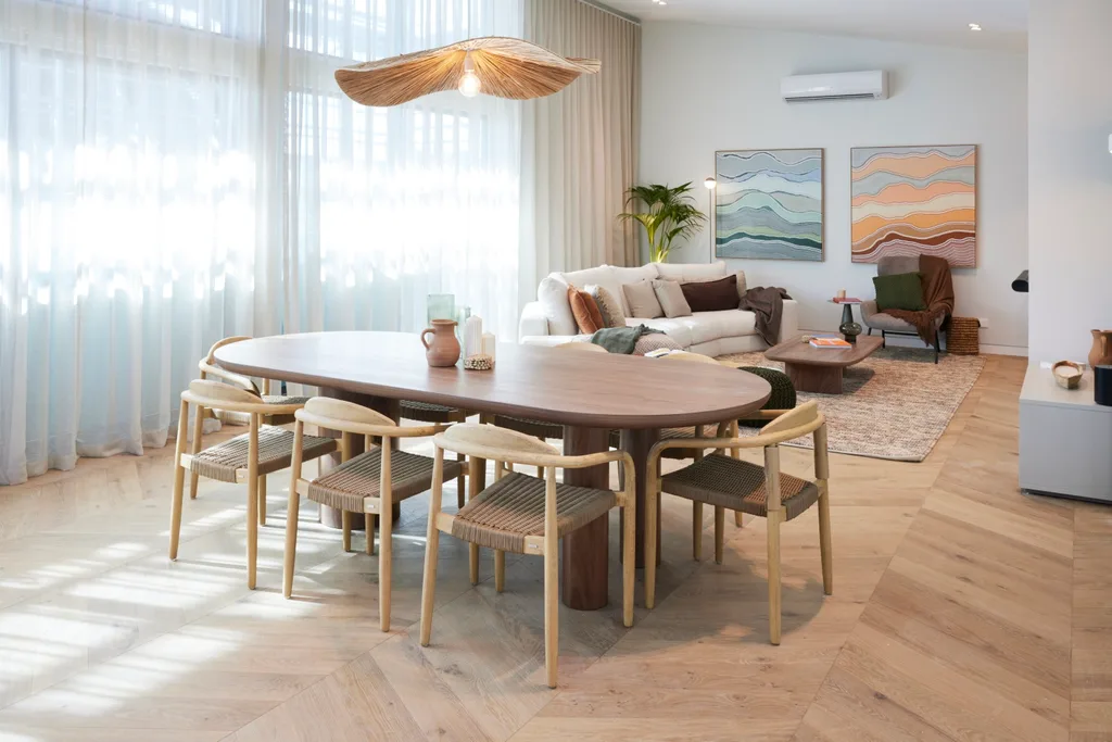 Mimi and Kristian's The Block 2024 Living and Dining Rooms