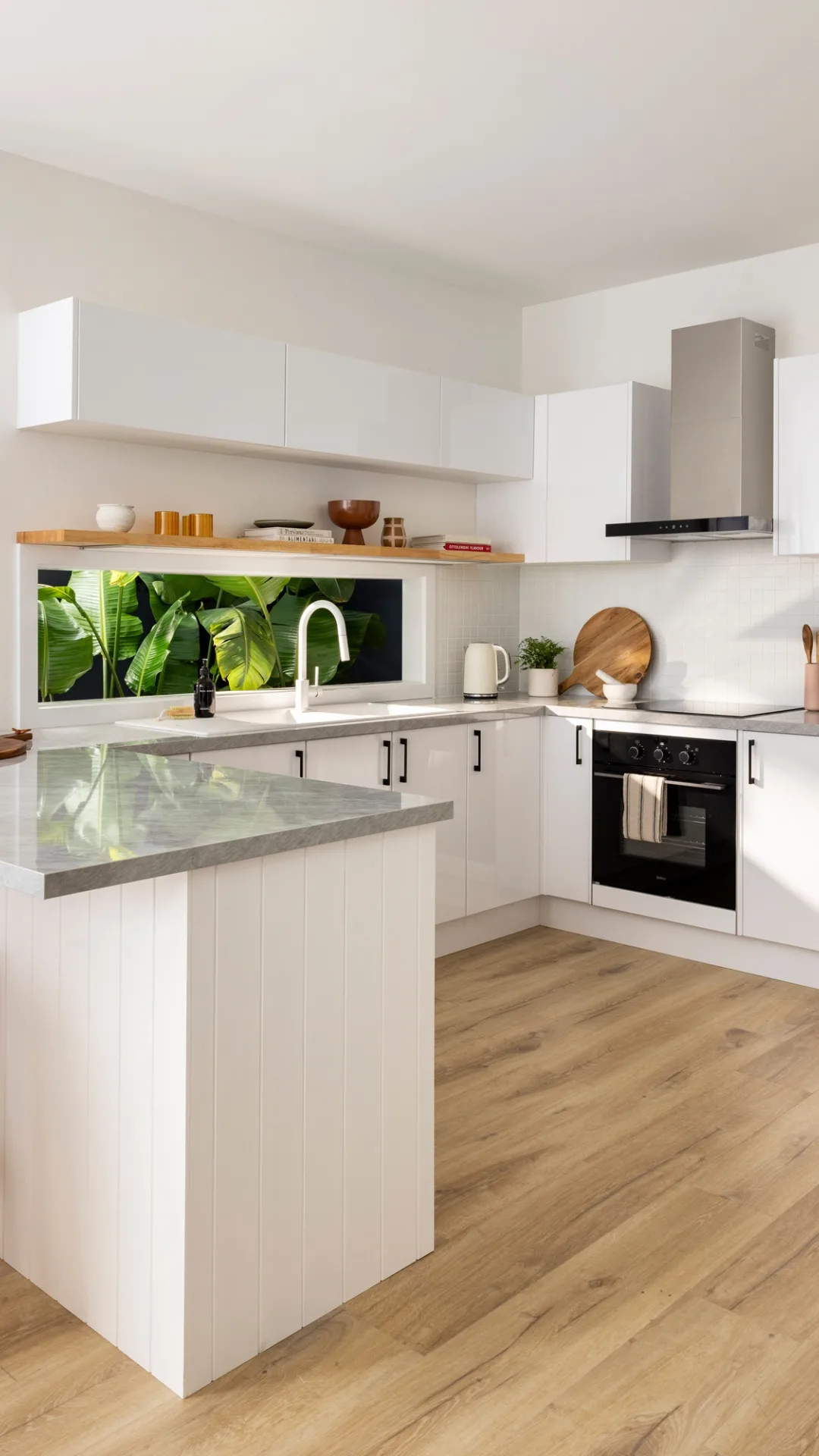 Shot of the inside of a kitchen
