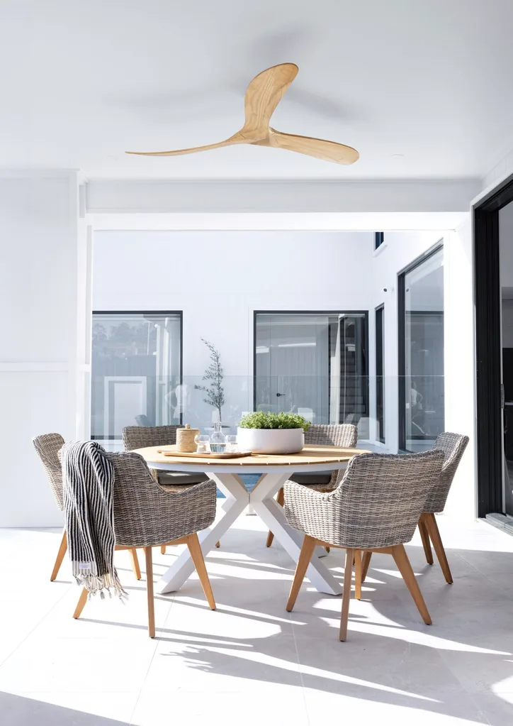 American barn style alfresco area.