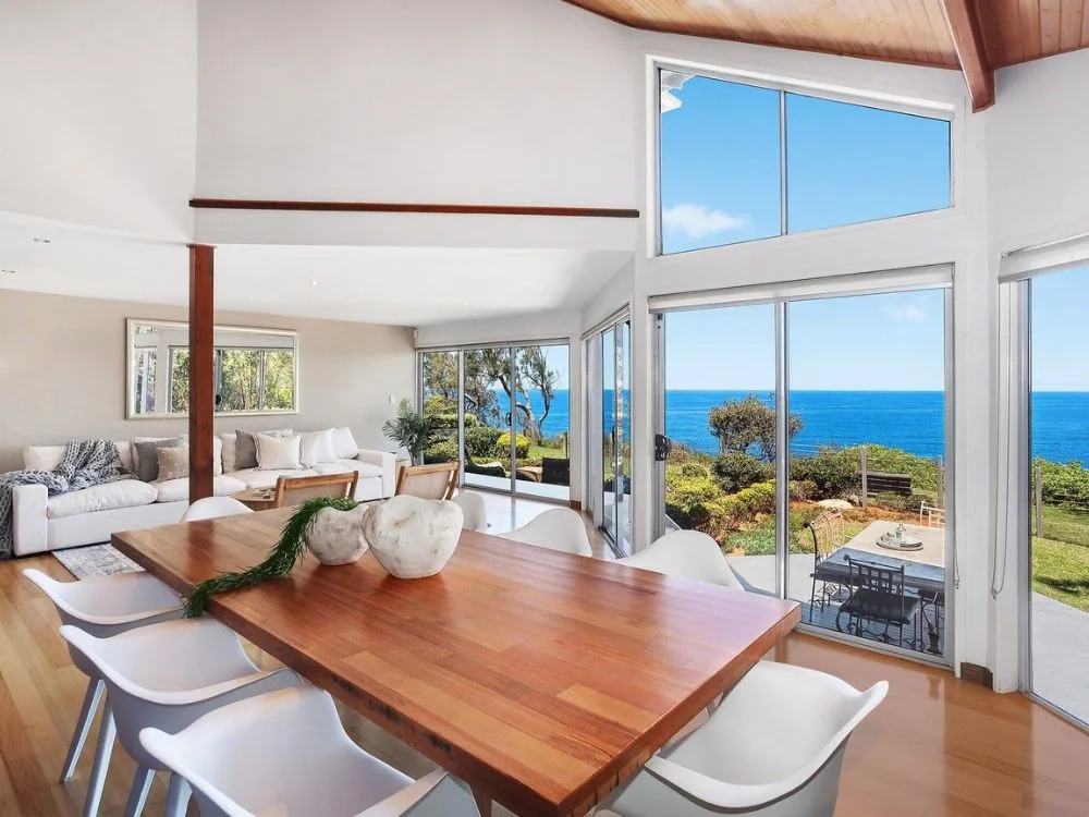 The living area inside Anthony Albanese's Copacobana home. 