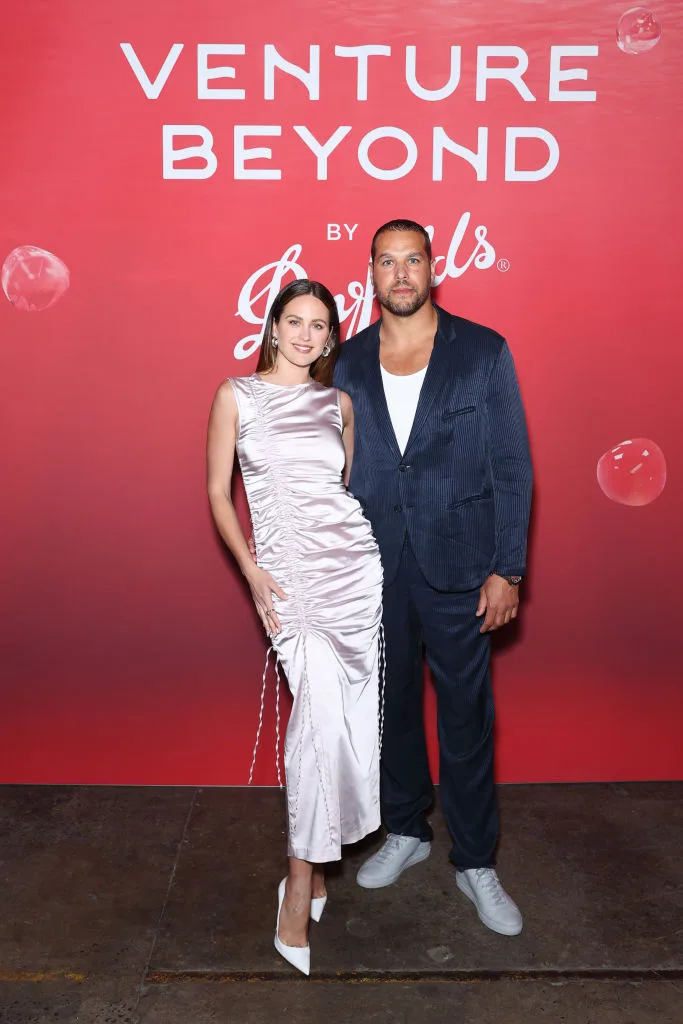 Jesinta and Buddy Franlin at a Penfolds event