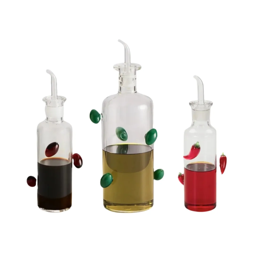 glass olive oil jars from Maison Balzac